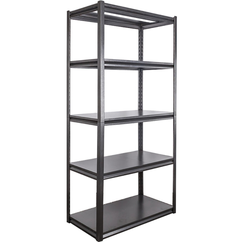 Commercial Shelving Unit 5 Tier Width 1500mm Depth 450mm Black - JM5BW1500