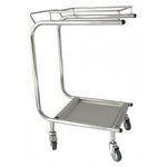Commercial Stainless Steel Trash Bag Holder Cart 505×355×800 mm - JSN214