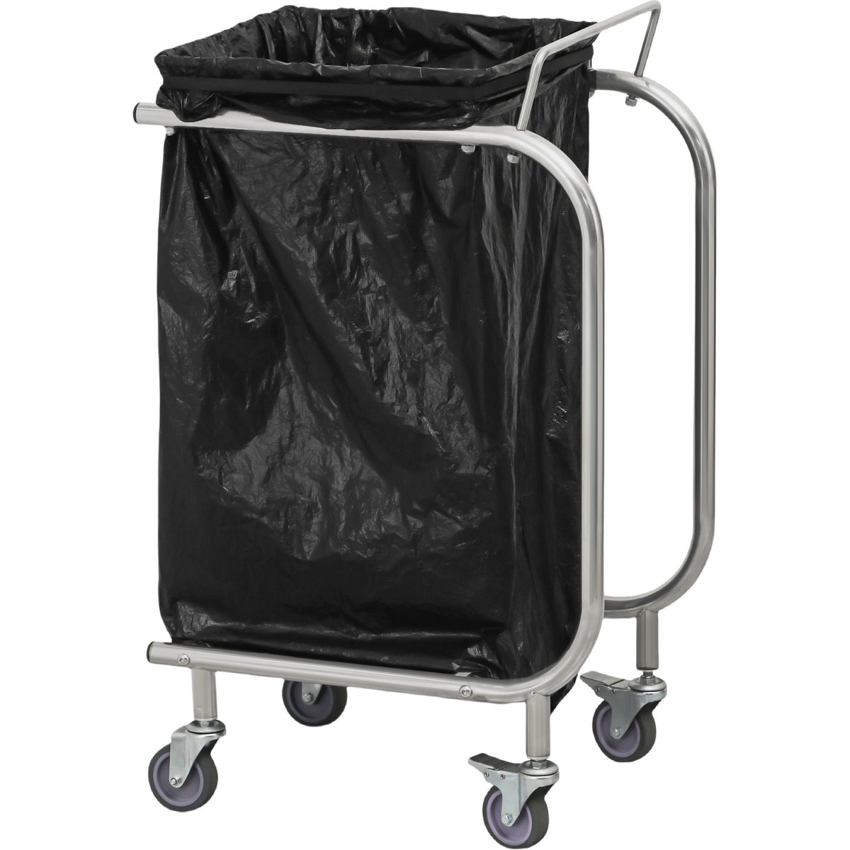 Commercial Stainless Steel Trash Bag Holder Cart 505×355×800 mm - JSN214