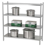 Commercial Stainless Steel 4 Tier Storage Shelving Unit 1800 x 500 x 1550mm - JSN322