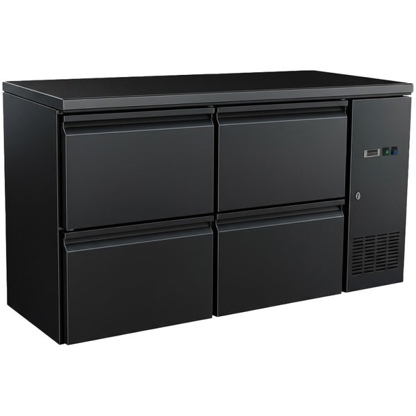 Professional 350L Undercounter Back Bar Refrigerator – 4 Heavy-Duty Drawers | JTA406