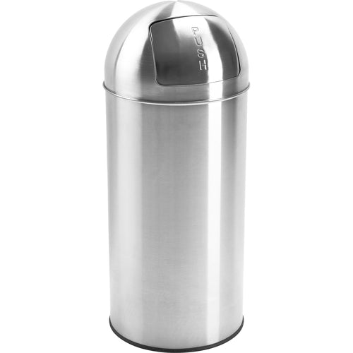 Commercial Push Lid Waste Bin 70 Litres Satin - JY930070LSATIN