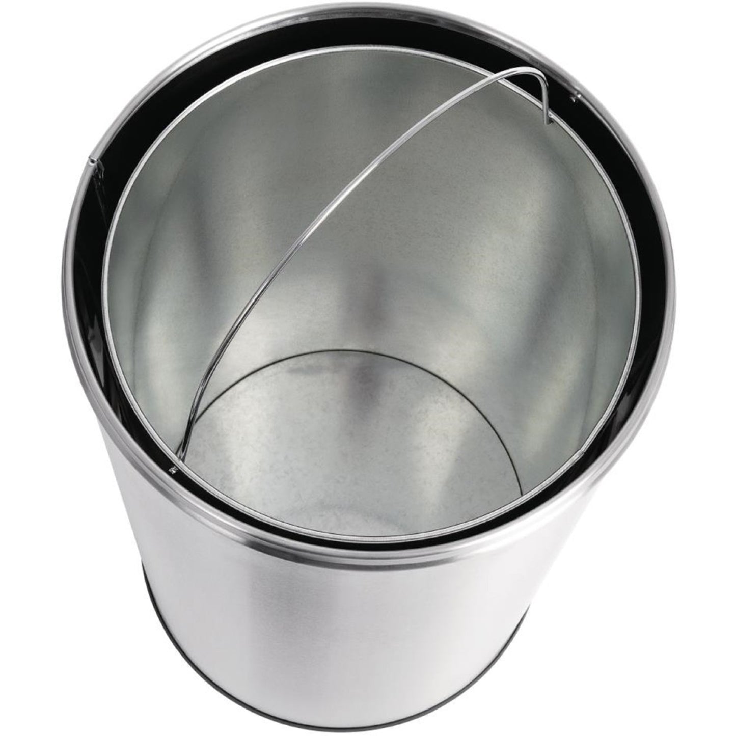 Commercial Open-Top Waste Bin 50 Litres Satin - JY9800