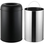 Commercial Open-Top Waste Bin 50 Litres Black - JY980050LBLACK
