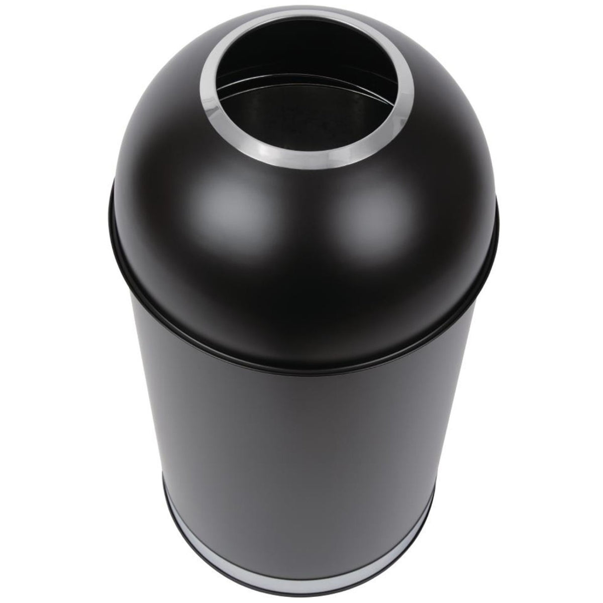 Commercial Open-Top Waste Bin 65 Litres Black - JY981065L
