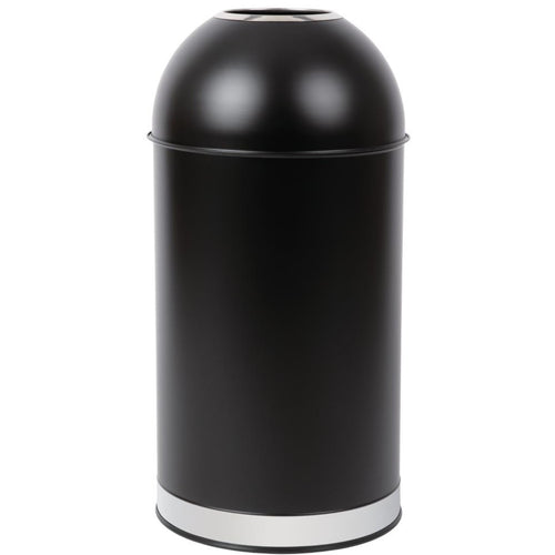 Commercial Open-Top Waste Bin 65 Litres Black - JY981065L