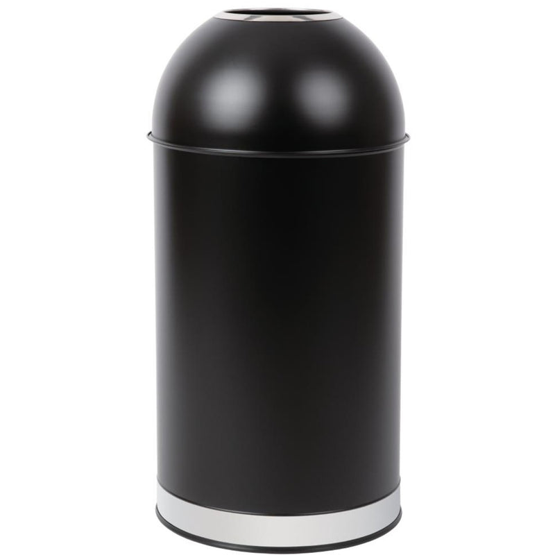 Commercial Open-Top Waste Bin 65 Litres Black - JY981065L