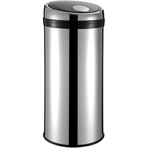 Commercial Press Opening Waste Bin 50 Litres Mirror - JYPZIA