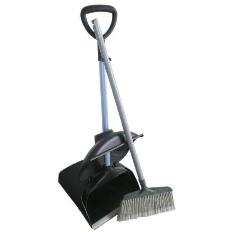 Plastic Windproof Lobby Dustpan with Long Handle 825×315 mm - JYXWRS1131