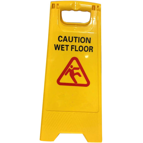 Adexa Yellow Wet Floor Warning Sign | Foldable A-Frame | Commercial Safety UK
