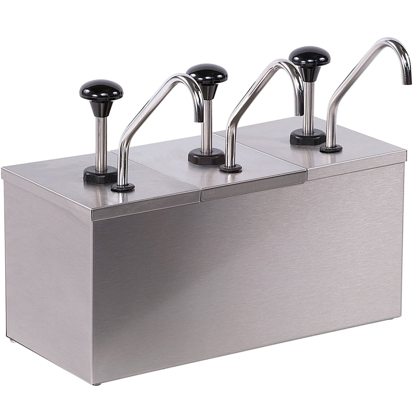 Commercial Condiment/Sauce Dispenser 3 pumps Stainless steel - JZS003