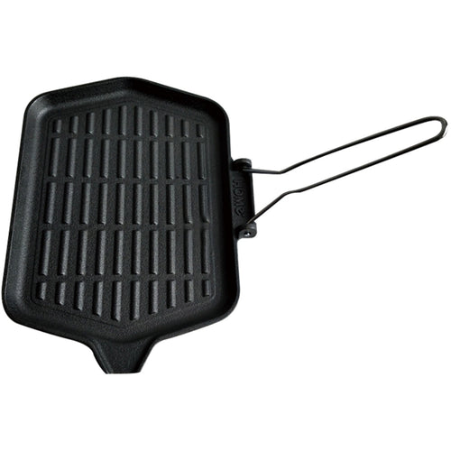Cast Iron Griddle Pan Pre-seasoned with Removable handle 370x225mm - KB3723