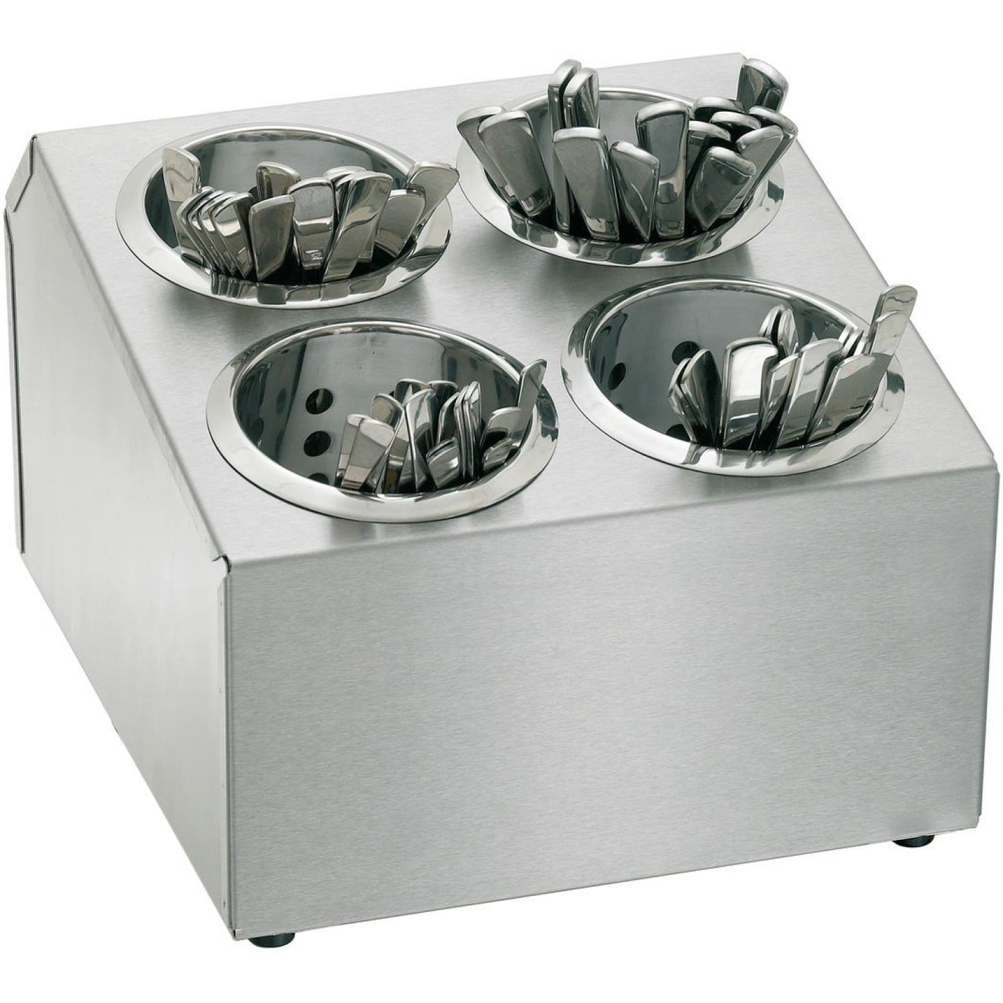 Commercial Cutlery Basket Holder 4 hole Stainless steel - KFB04B