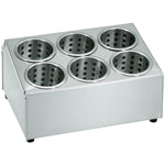 Commercial Cutlery Basket Holder 6 hole Stainless steel - KFB06B