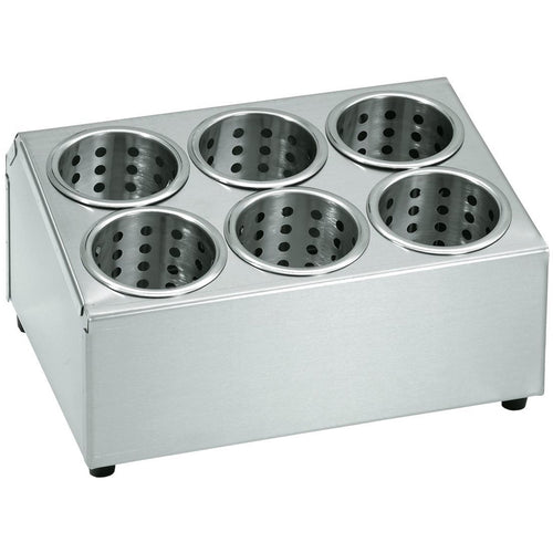 Commercial Cutlery Basket Holder 6 hole Stainless steel - KFB06B