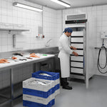 KFG530T1ND fish fridge in commercial kitchen setting 2