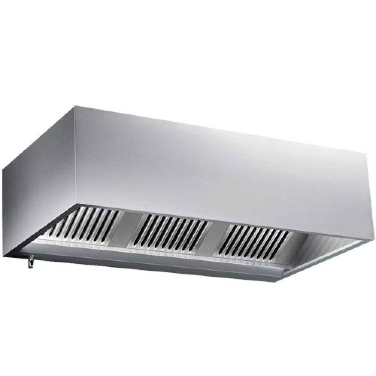 Commercial S/S Extraction Canopy with Filter, Variable Speed Fan, Lights 1600x1400x500mm - AP238Z263D