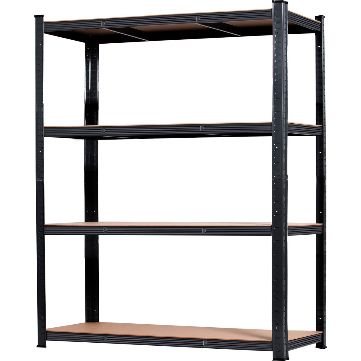 Industrial Shelving Unit Heavy duty 1600x600x1800mm 4 shelves 250 kg/shelf Black - KLT160P