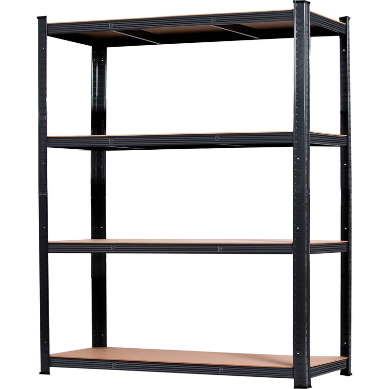 Industrial Shelving Unit Heavy duty 1600x600x1800mm 4 shelves 250 kg/shelf Black - KLT160P