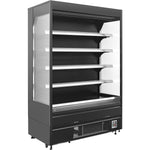Wall Cabinet Multi Deck Refrigerator Night Curtain Black 1940x700x1980mm - BLUEL152