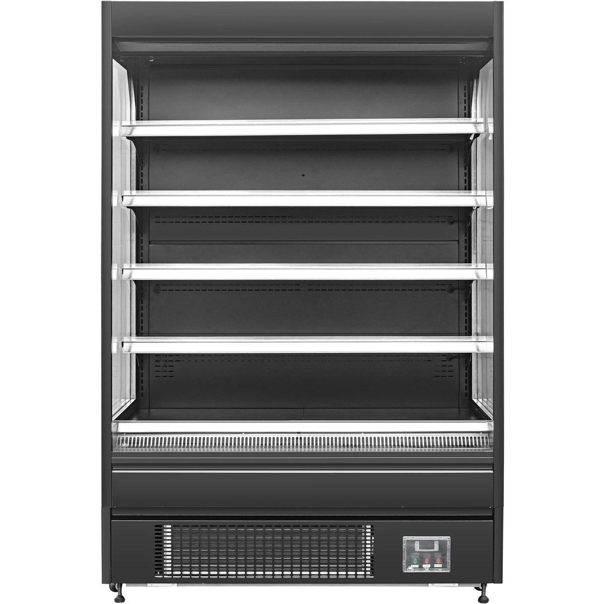 Wall Cabinet Multi Deck Refrigerator Night Curtain Black 1000x700x1980mm - BLUEL136