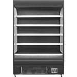 Wall Cabinet Multi Deck Refrigerator Night Curtain Black 1000x700x1980mm - BLUEL136