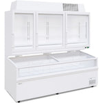 Commercial Combined Display Freezer 700L Base + 494L Upper 3 Door Glass Display - KOBE216-KOBE226