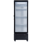 Commercial Upright Display Refrigerator 217 Litres Single Glass Door 3 Shelves Ventilated Cooling 615x580x1633mm - KOBE304