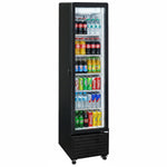 Commercial Upright Display Refrigerator 217 Litres Single Glass Door 5 Shelves Ventilated Cooling 500x580x2013mm - KOBE306