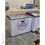 Commercial Horizontal Display Freezer with Baskets 515 Litres 2 Glass Doors Ventilated Cooling 1510x694x900mm - KOBE308