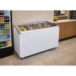 Commercial Horizontal Display Freezer with Baskets 515 Litres 2 Glass Doors Ventilated Cooling 1510x694x900mm - KOBE308