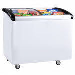 Commercial Horizontal Display Freezer with Baskets 265 Litres 2 Glass Doors Ventilated Cooling 1000x650x910mm - KOBE310