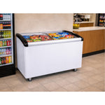 Commercial Horizontal Display Freezer with Baskets 365 Litres 2 Glass Doors Ventilated Cooling 1280x650x910mm - KOBE312