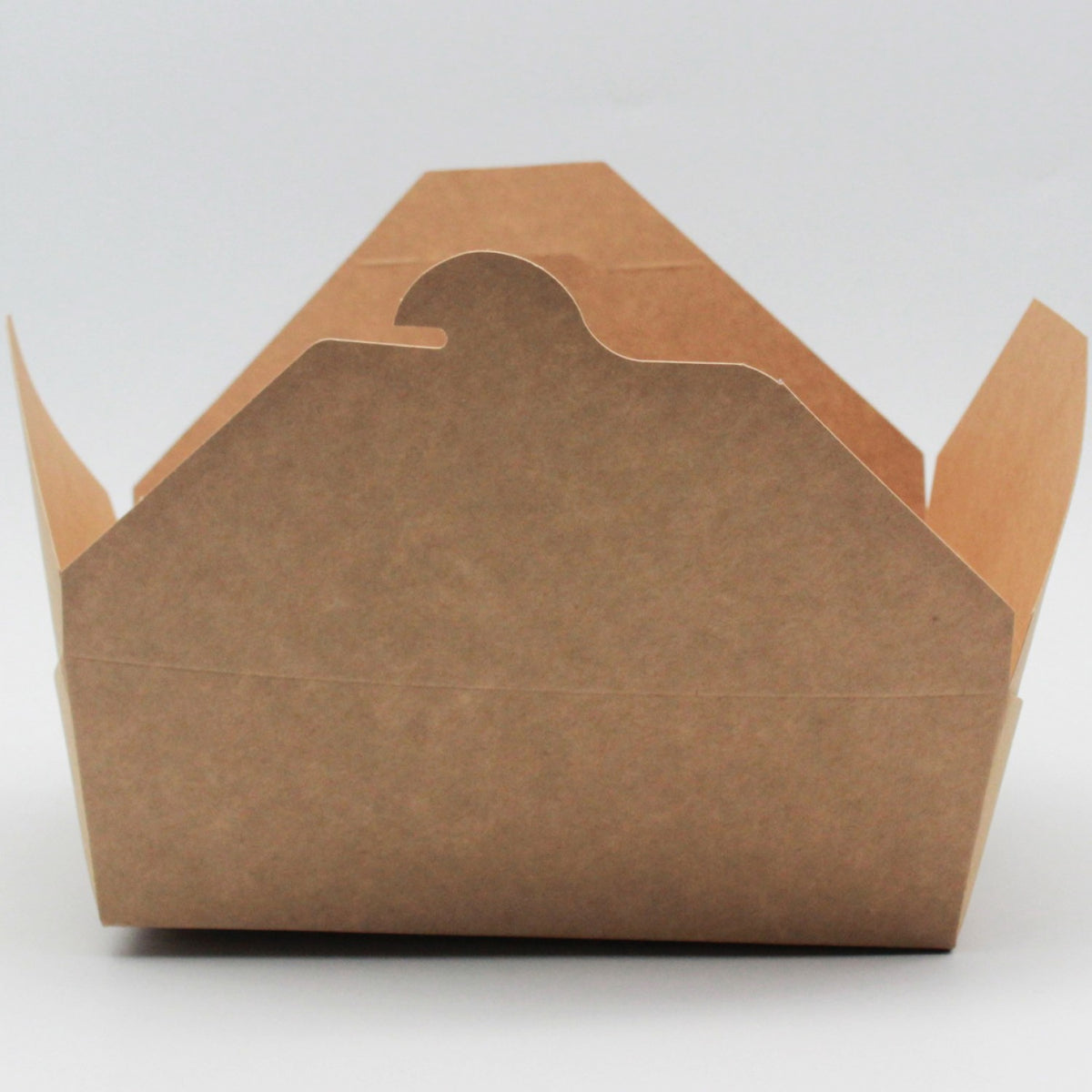 300pcs Kraft Lunch Box 2000ml PE - KPLB2000