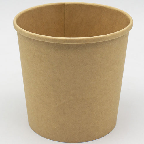 500pcs Kraft Soup Bowl 24oz/709ml PE - KSB24OZ