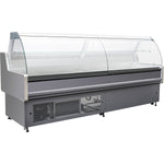 Serve Over Deli Counter Curved Glass Front 2500x850x1200mm - BLUEL414