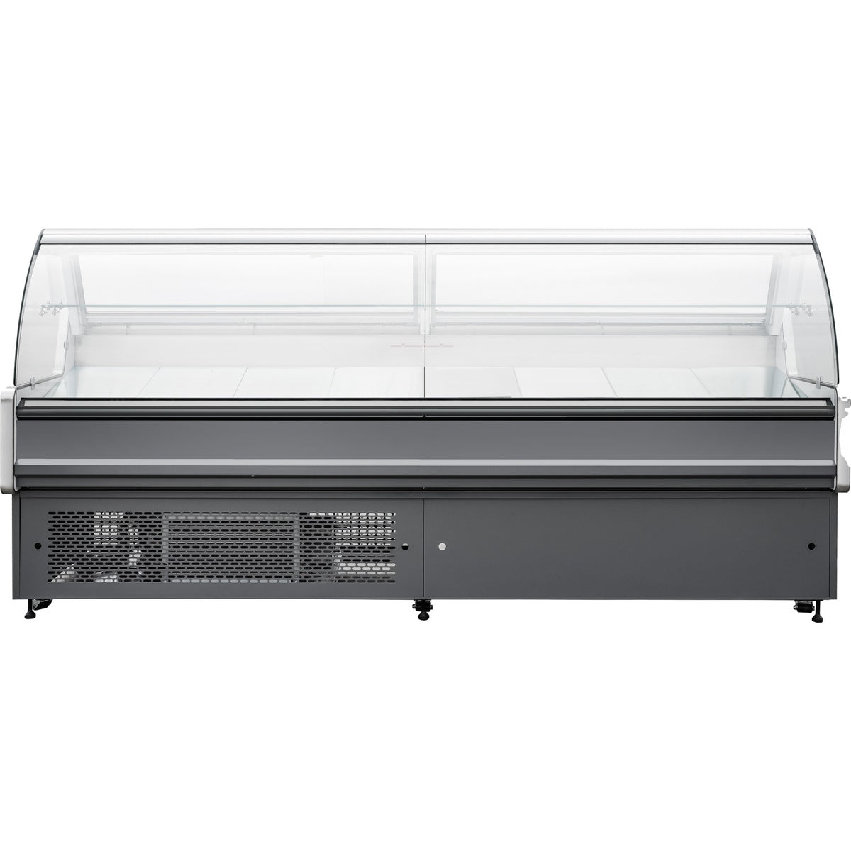 Serve Over Deli Counter Curved Glass Front 2500x850x1200mm - BLUEL414
