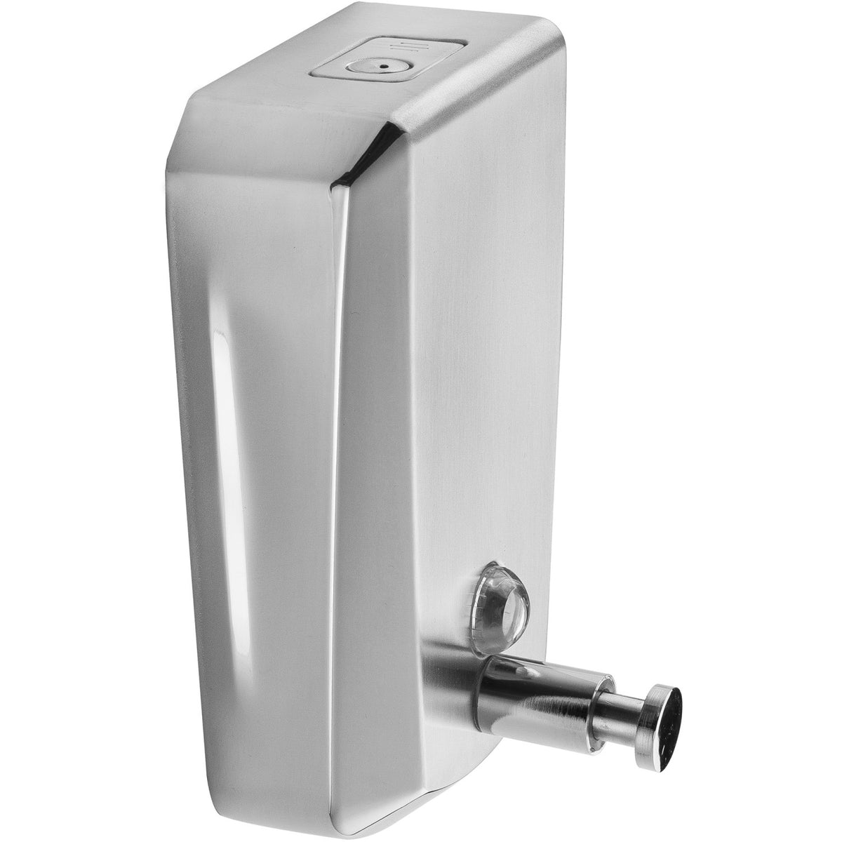 Commercial Wall Mounted Manual Soap Dispenser Brushed Chrome - KW7260