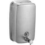 Commercial Wall Mounted Manual Soap Dispenser Brushed Chrome - KW7261