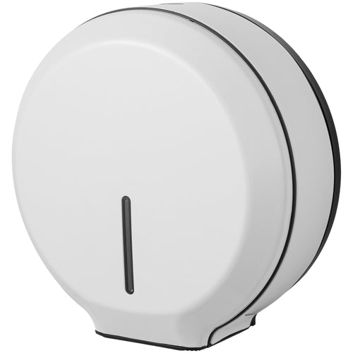 Commercial Toilet Roll Dispenser Embossed White Steel Wall Mounted 340×138×343mm - KW7311WHITE