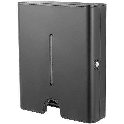 Commercial Paper Towel Dispenser Black Stainless Steel Wall Mounted 300×105×360mm - KW7370BLACK