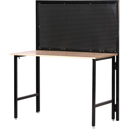 Professional Steel Workbench with Pegboard 150kg Table Load 25kg Pegboard Load 1220x660x1460mm - KWT1220