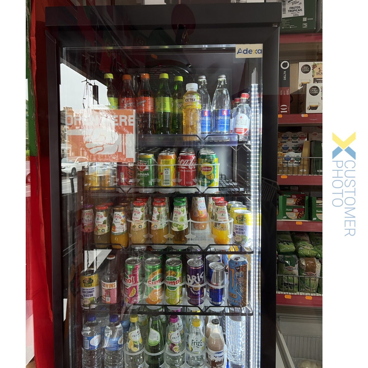 Commercial Display Refrigerator with Glass door 600 litres Black - KXG750