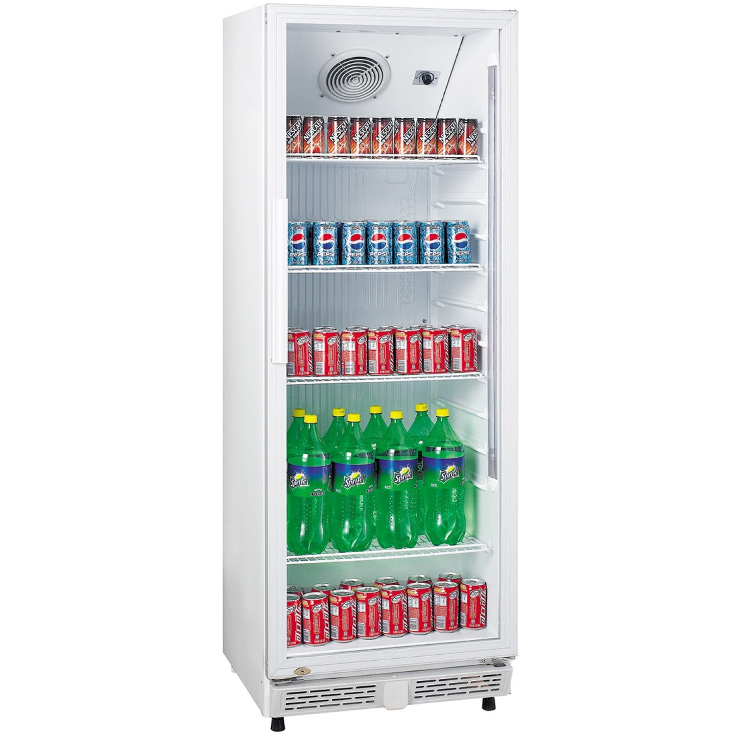 Bottle Cooler Upright 230 Litres Static Cooling Hinged Glass Door White - LG230XP