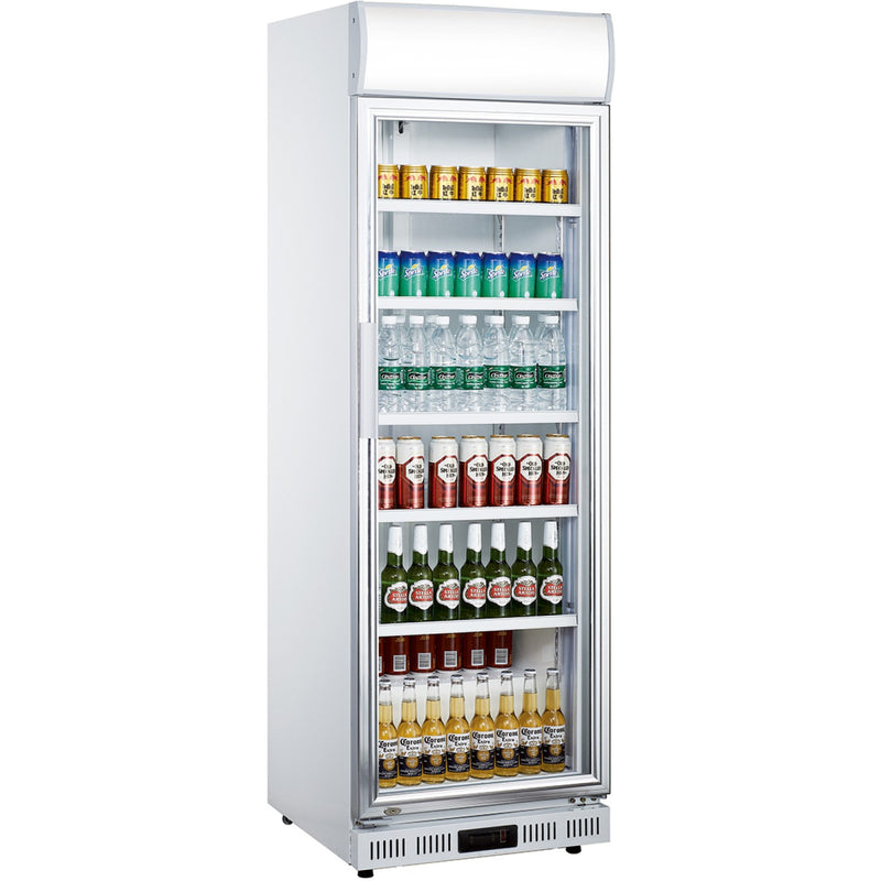 Commercial Drink cooler Upright 352 litres Dynamic cooling Hinged glass door Canopy light - LG352DF