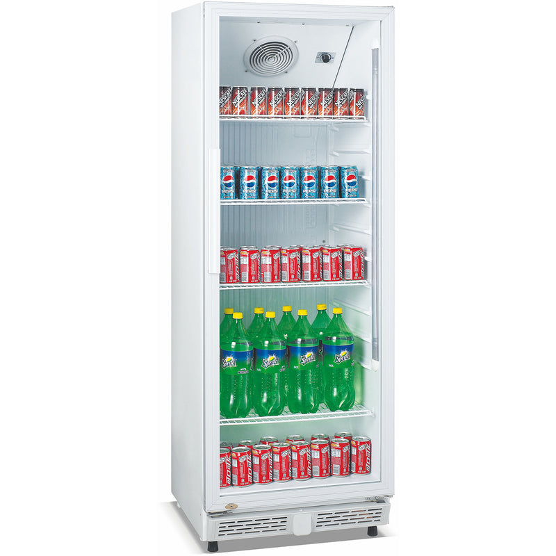 Commercial Bottle cooler 326 litres Fan assisted cooling Hinged glass door White - LG360XP