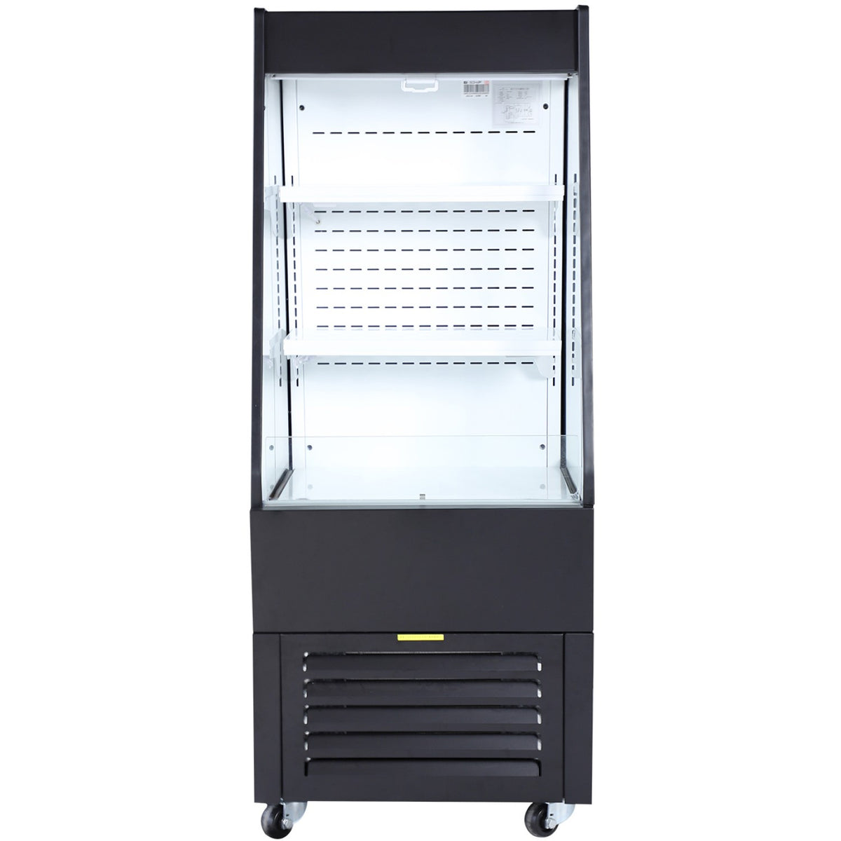 Multi Deck Refrigerator 200 litres with Night Curtain Black 600x700x1540mm - LG1000M2W