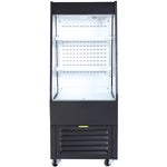 Multi Deck Refrigerator 200 litres with Night Curtain Black 600x700x1540mm - LG1000M2W