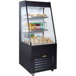Multi Deck Refrigerator 200 litres with Night Curtain Black 600x700x1540mm - LG1000M2W