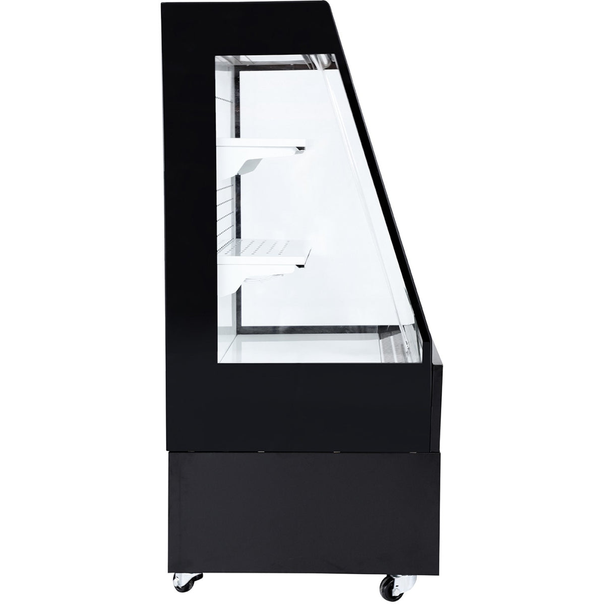 Multi Deck Refrigerator 200 litres with Night Curtain Black 600x700x1540mm - LG1000M2W